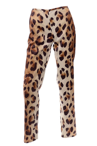 Gianni Versace Couture vintage leopard cheetah print pants