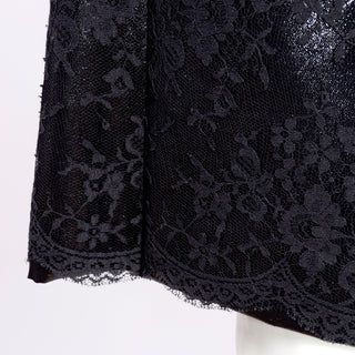 Black Lace Versace Couture Dress from 1996