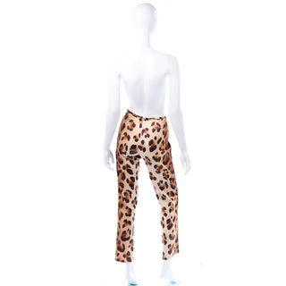 Gianni Versace Couture vintage leopard cheetah print pants shop modig