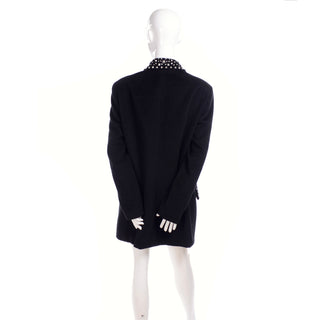 Vintage Gianni Versace black jacket w/ studs