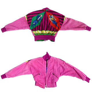 Gianni Versace Reversible Suede Silk Michael Jackson bomber jacket