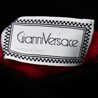 Gianni Versace Vintage Baroque Design Multi Color Sweater Made in Italy