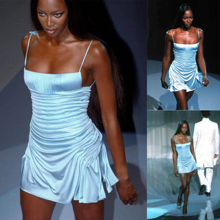 Gianni Versace 2000 Lavender Vintage Dress Naomi Campbell