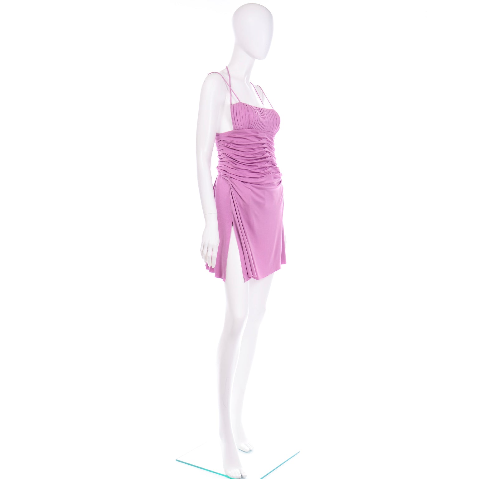 SS 2000 Gianni Versace Couture Vintage Runway Purple Dress Modig SS 2000 Gianni Versace Couture Vintage Runway Purple Dress Modig