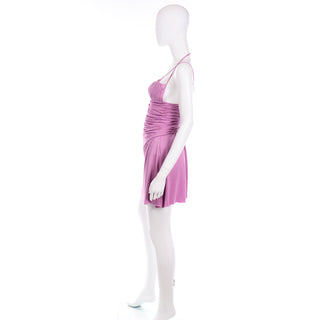 Halter Gianni Versace 2000 Lavender Vintage Dress