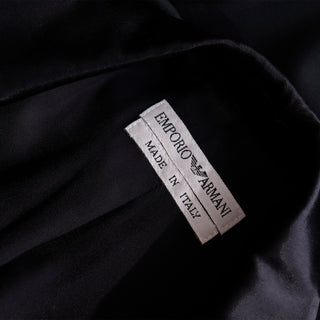 1990s Emporio Armani Giorgio Armani Black Vintage Tuxedo Jacket Made in Italy