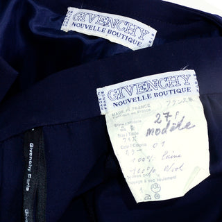 Givenchy Boutique Navy Wool Pantsuit