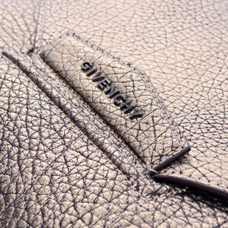 Givenchy textured grain metallic bronze envelope clutch