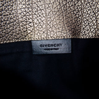 Givenchy bronze leather envelope clutch