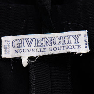 Givenchy Nouvelle Boutique Vintage Black Trousers pants