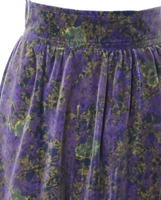 1970's Givenchy Purple Velvet Maxi Skirt and Top - Dressing Vintage