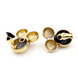 Yves Saint Laurent Gold Plated Bubble Bracelet & Earrings Jewelry Set YSL