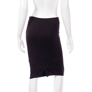 2004 Tom Ford Gucci Deadstock Plum Brown Runway Skirt Size Small Italy