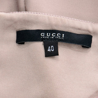 2003 Tom Ford For Gucci Silk Blend Bodycon Stretch Evening Dress