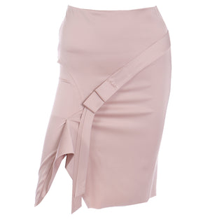 2000s Tom Ford For Gucci Light Pink Asymmetrical Skirt size 38 made in Italy