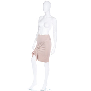 2000s Tom Ford For Gucci Light Pink Asymmetrical Skirt XS/S