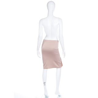 2000s Tom Ford For Gucci Light Pink Asymmetrical Skirt Italy