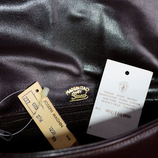 New Brown Leather Vintage Gucci Handbag Shoulder Bag