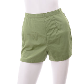 1960s H Cosentino of Capri Green Cotton Shorts & Tunic Outfit