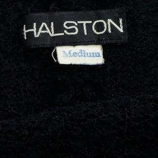 1970s Halston Vintage Black Stretch Tube Top Rare