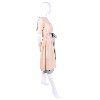 Vintage Harry Collins Dress with cape and pleated underskirt