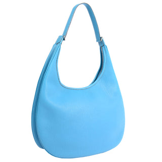 Vintage 2002 Hermes Handbag Blue Togo Leather Gao Hobo Bag