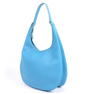 2002 Hermes Handbag Blue Togo Leather Gao Hobo Bag beautiful blue