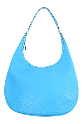 2002 Hermes Handbag Blue Togo Leather Gao Hobo Bag