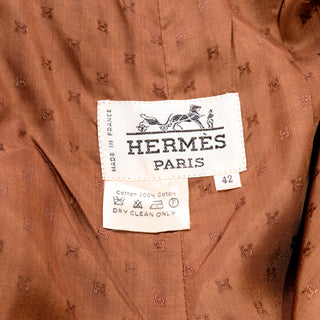 Quilted and Reversible Vintage Hermes Jacket with Silk Scarf Print and Cotton Corduroy