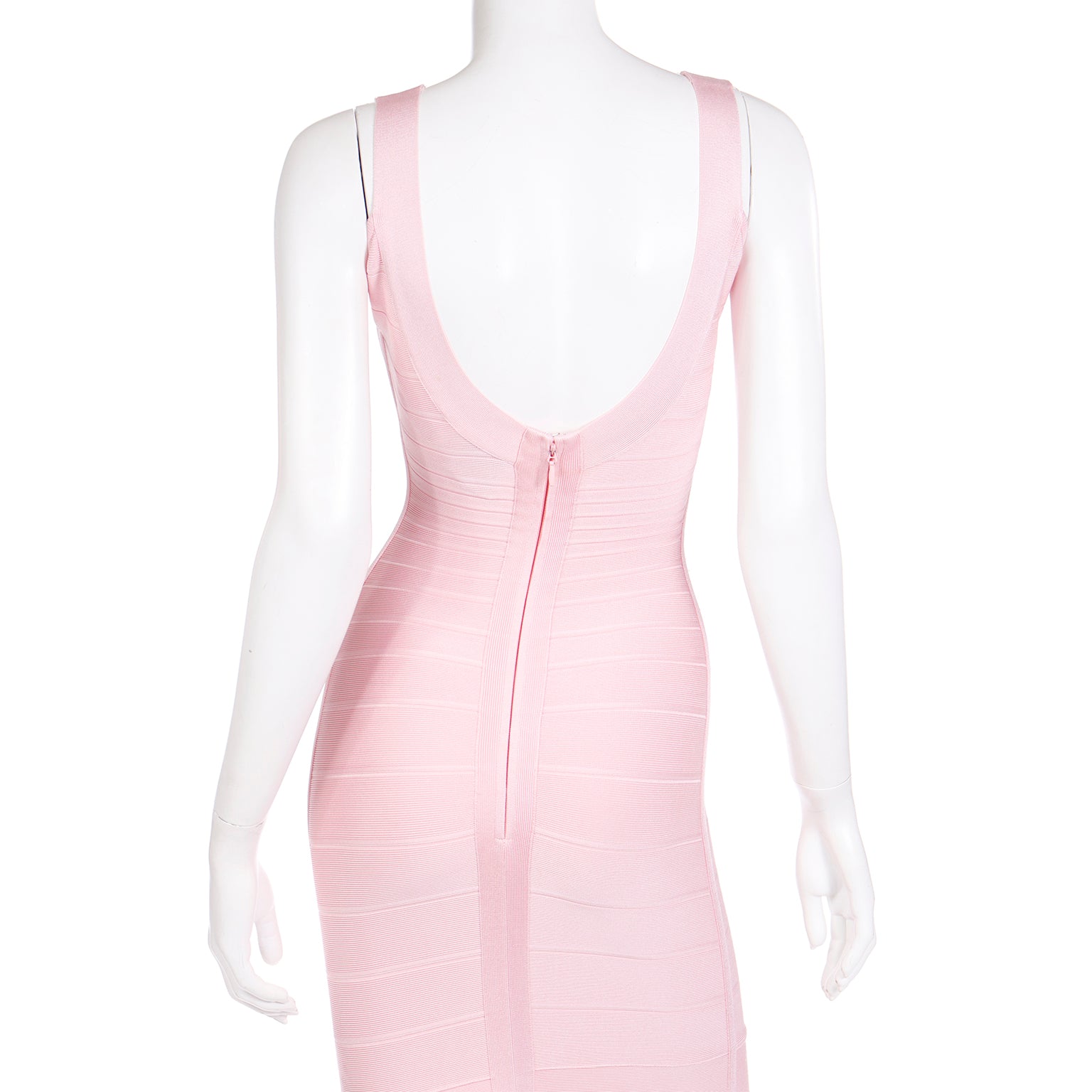Full Length Herve Leger Long Pink Bandage Dress Modig Full Length Herve Leger Long Pink Bandage Dress Modig
