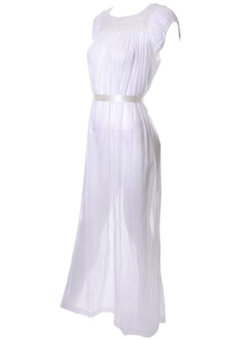 1940s Iris Lingerie Sylvia Pedlar white Nightgown Vintage Lace