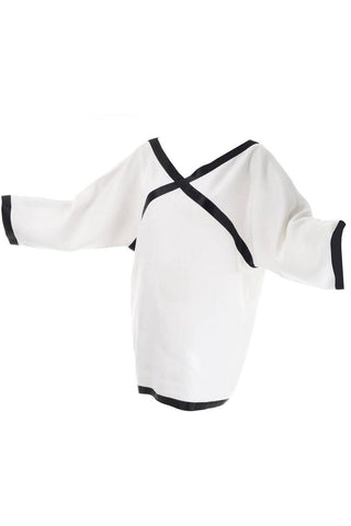 Isaac Mizrahi's first collection 1990 White Tunic Mini Dress