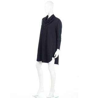1980s Issey Miyake Vintage Black Tent Dress or Tunic s/m