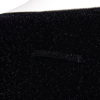 Jean Paul Gaultier Maille Femme Black Sparkle Knit Dress w adjustable shoulders