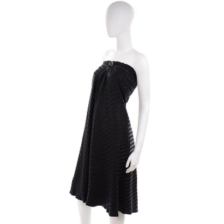 Jean Paul Gaultier Vintage Black Striped Skirt or Dress