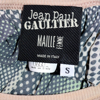 Vintage Jean Paul Gaultier Maille Femme Photograph Dot Print Dress Small