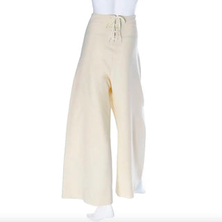 Jean Paul Gaultier Sailor Pants with Lace Back Size XL