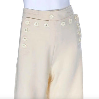 Button Front Sailor Pants by Jean Paul Gaultier Size 16
