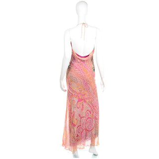 Vintage Jenny Packham Silk Y2K summer evening dress