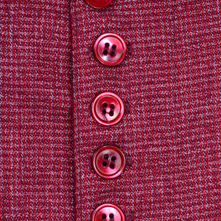 Kenzo Jungle Jap Paris Early Label Vintage Red Vest