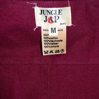 Kenzo Jungle Jap Paris Early Label Vintage Red Vest