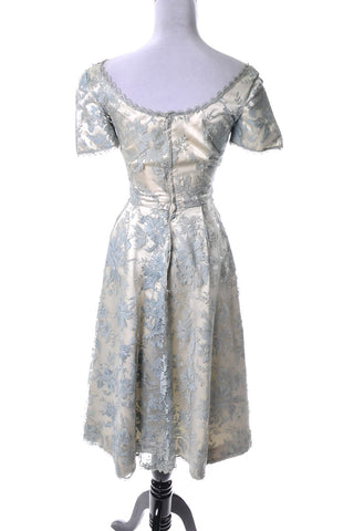 Harvey Berin Karen Stark Vintage 1950s Dress Silk Chantilly Lace - Dressing Vintage
