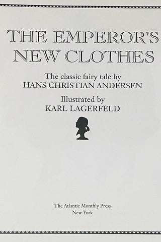 Rare The Emperor's New Clothes Karl Lagerfeld