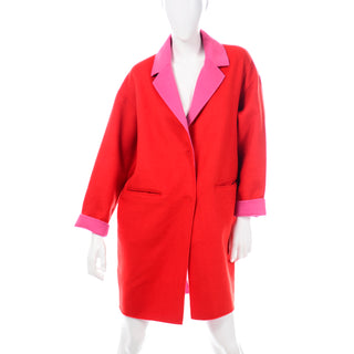 Kate Spade Red and Pink Coat with Pockets