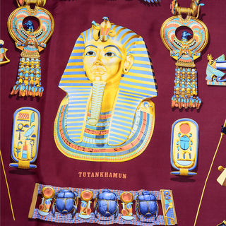 Tutankhamun Hermes Silk Scarf