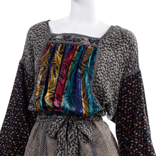 Vintage Koos Van den Akker Couture 2 Pc Collage Vintage Dress 