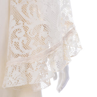 1970s Gunne Sax Lace Angel Sleeve Vintage Wedding Dress