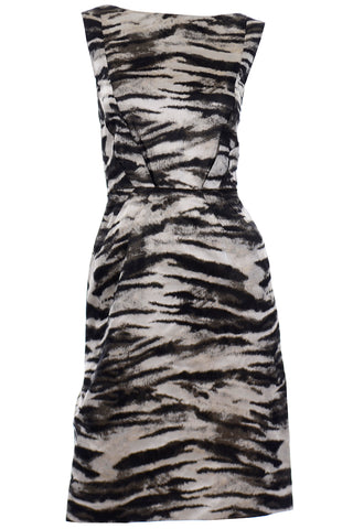 Lanvin 2013 Alber Elbaz Zebra Print Sleeveless Dress