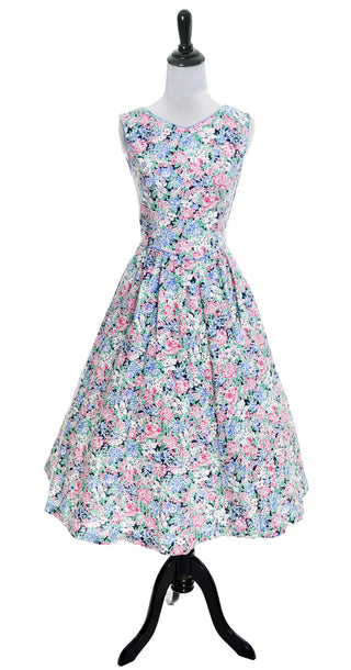 1970's Lanz Originals Floral Cotton Vintage Dress - Dressing Vintage