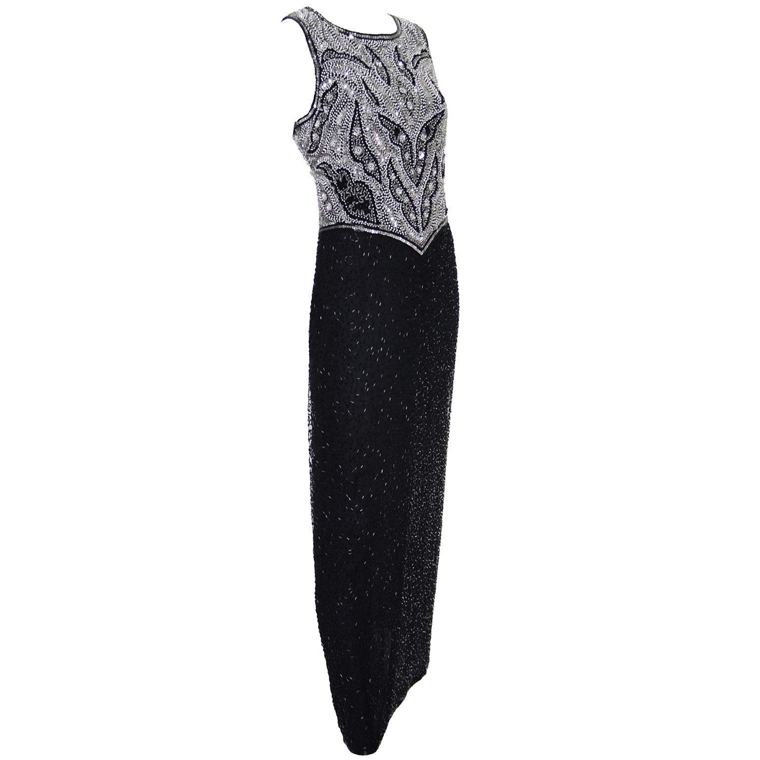 Laurence Kazar Dress Vintage Beaded Evening Gown Laurence Kazar Dress Vintage Beaded Evening Gown